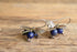 Blueberry Gemstone & Enamel Earrings