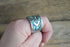 Wide Taxco Inlay Ring - Size 12