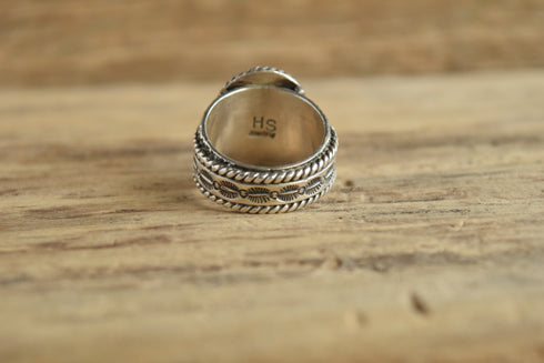 HS Navajo Turquoise Ring - Size 13