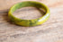 Yellow Green Marbled Bakelite Bangle