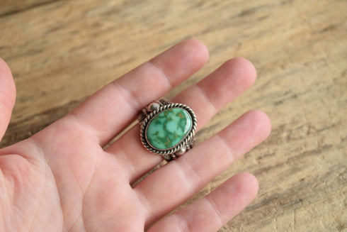 HS Navajo Turquoise Ring - Size 13
