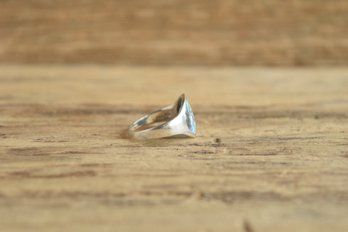 Abalone Sterling Ring - Size 8