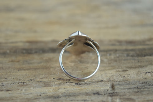 Onyx Teardrop Ring - Size 6.25