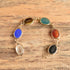 Large Gemstone Scarab Bracelet - 12K GF, HSB