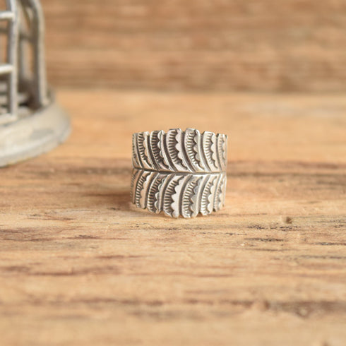 Douglas Etsitty Signed Navajo Sterling Silver Ring