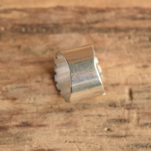 Feather Cigar Band Ring - Size 8.5 - Douglas Etsitty