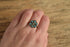 Turquoise Flower Cluster Ring - Size 7 1/4