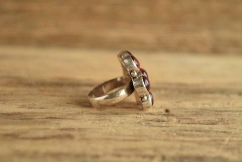 Tiger's Eye Cluster Ring - Size 6.75