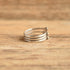 Three Snakes Sterling Silver Ring - Size 8