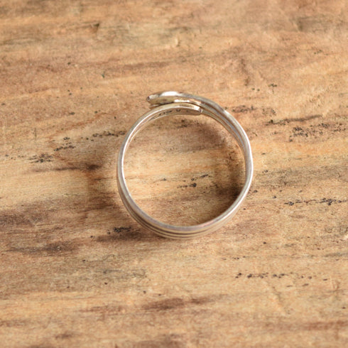Three Snakes Sterling Silver Ring - Size 8