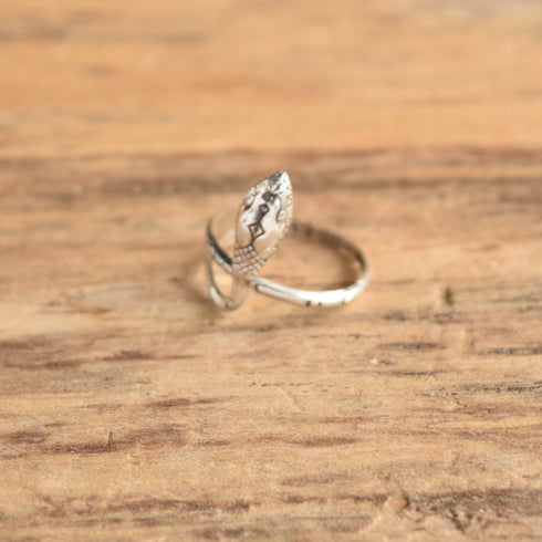 Sterling Silver Snake Ring - Size 12