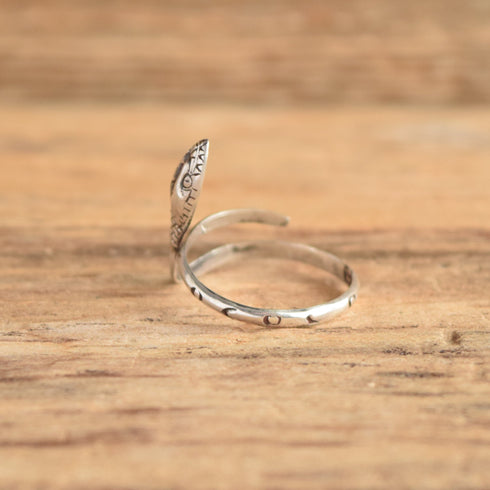 Sterling Silver Snake Ring - Size 12