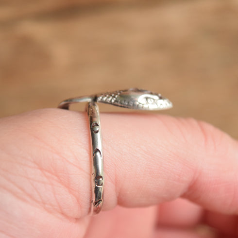 Sterling Silver Snake Ring - Size 12