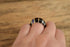 Onyx Inlay ring by Chas Ray - Size 7 3/4