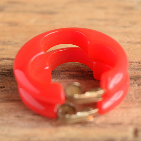 Juicy Berry Bakelite Hoop Earrings