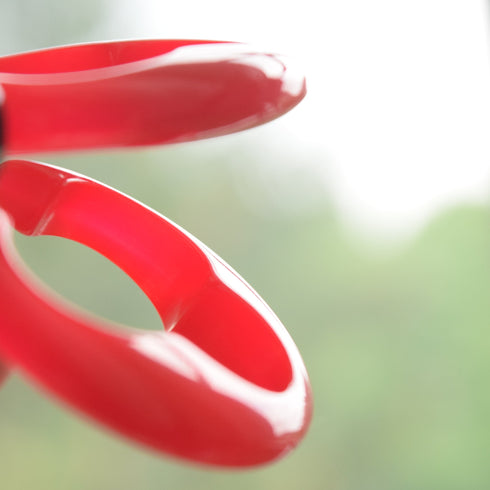 Juicy Berry Bakelite Hoop Earrings