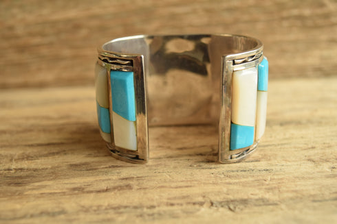 Dancing Kachina Zuni Inlay Cuff