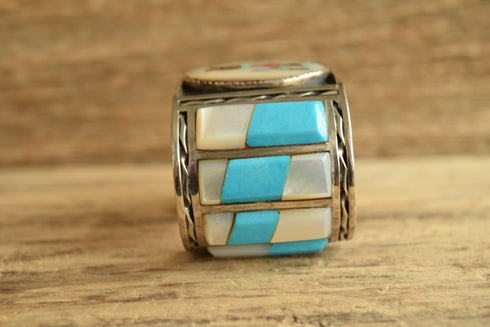 Dancing Kachina Zuni Inlay Cuff