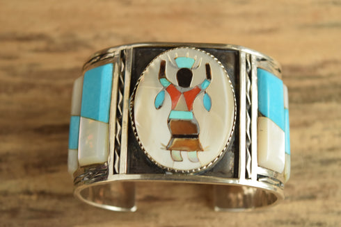 Dancing Kachina Zuni Inlay Cuff