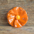 Orange Flower Brooch