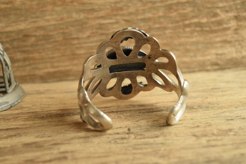 Sand Cast Turquoise Cuff