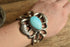 Sand Cast Turquoise Cuff