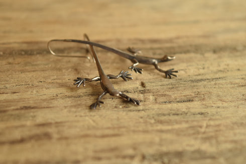 Sterling Lizard Earrings