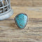 Rick Worker Size 10 Turquoise Ring - Navajo Sterling Silver