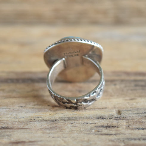Rick Worker Turquoise Ring - Nalnishi - Size 10