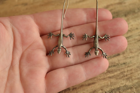 Sterling Lizard Earrings