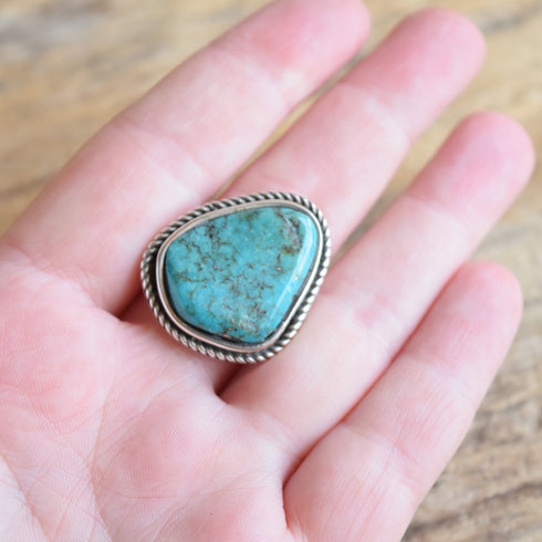 Rick Worker Turquoise Ring - Nalnishi - Size 10
