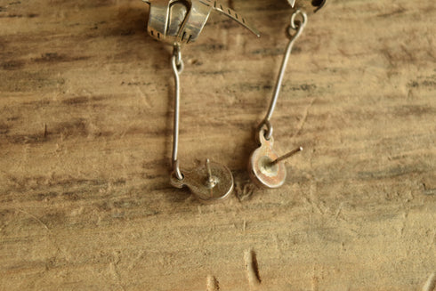 Kitty Cat Ball Drop Earrings