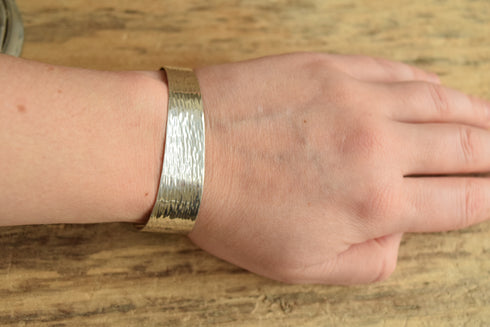 Hammered Modernist Cuff - Jeff Gray