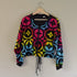Vintage Speed Limit MPH Cropped Jacket Rainbow