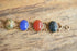 Large Gemstone Scarab Bracelet - 14K Yellow Gold Filled