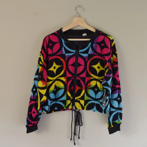 Early 90's Cropped Rainbow Jacket