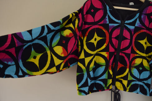 Early 90's Cropped Rainbow Jacket