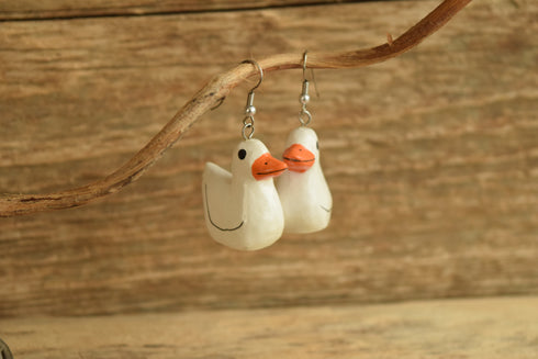 Duck Dangle Earrings
