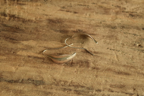 Hammered Leaf Earrings