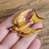 Yellow & Brown Swallow Brooch - Coro