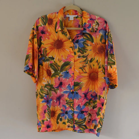 Sunflower Silk Shirt - The Limited