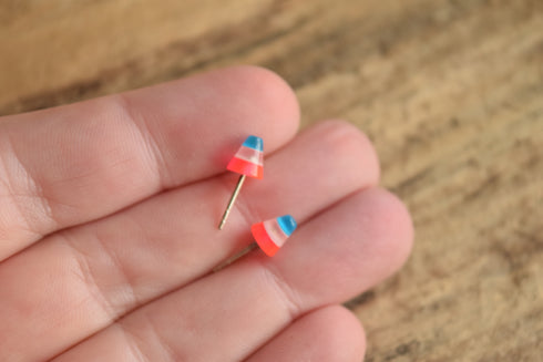 Rocket Plastic Earrings