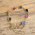 Gemstone Scarab Bracelet - Burt Cassell 12 K Gold Filled