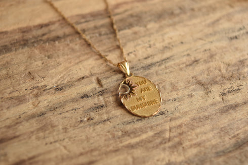You Are My Sunshine Pendant Necklace