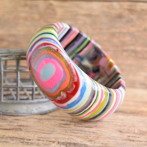 Sobral Jewelry Rainbow layered bangle