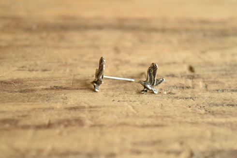 Flying Eagles Sterling Stud Earrings