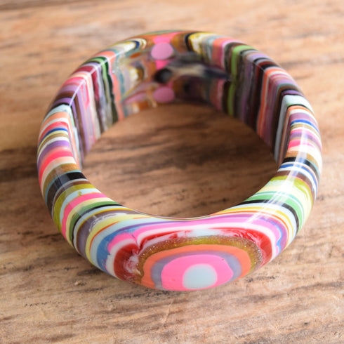 Sobral Jewelry Rainbow layered bangle