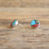 Spiny Oyster & Turquoise Inlay Earrings