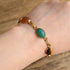 Gemstone Scarab Bracelet - 12K Gold Filled
