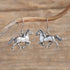 Navajo Sterling Dangle Horse Shaped Earrings - Glenn Sandavol